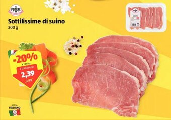 ALDI Il Podere Sottilissime di suino 300g offerta