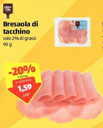 ALDI Bresaola di tacchino 90g offerta