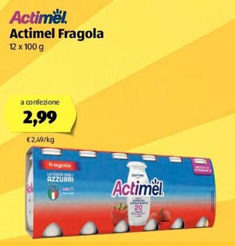 Actimel Fragola 12x100g