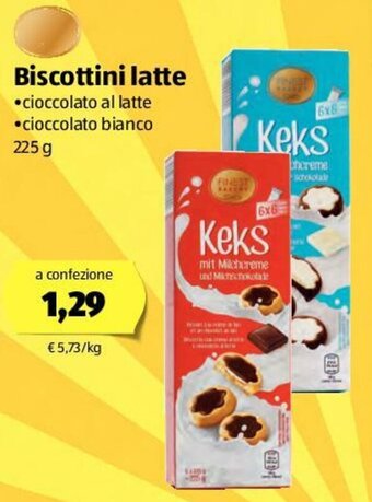 ALDI Biscottini latte 225g offerta