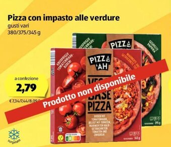 ALDI Pizza con impasto alle verdure 380/375/345g offerta