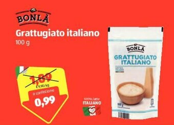 ALDI Bonlà Grattugiato italiano 100g offerta