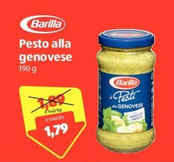 ALDI Barilla Pesto Alla Genovese 190g offerta