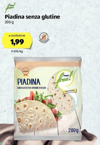 Piadina senza glutine 200g