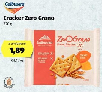 ALDI Galbusera Cracker Zero Grano 320g offerta