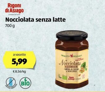 ALDI Nocciolata senza latte 700g offerta