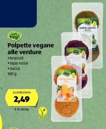 Polpette vegane alle verdure 160g