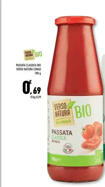 Conad City Conad - Passata Classica Biologica Verso Natura 700 G(ml) offerta