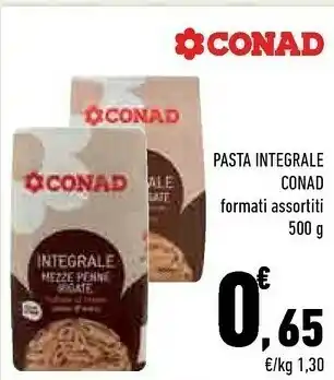 Conad City Conad Pasta Integrale offerta
