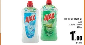 Conad City Ajax Detergente Pavimenti offerta