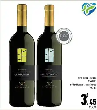 Conad City Vivallis Vino Trentino Doc offerta