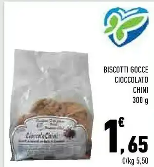 Conad City Chini Biscotti Gocce Cioccolato 300g offerta