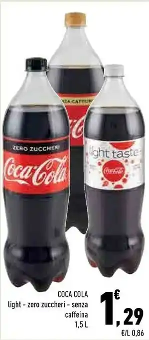 Conad City Coca-Cola - Coca-Cola Light 1500 g(ml) offerta