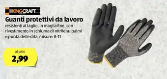 ALDI King Craft Guanti protettivi da lavoro offerta