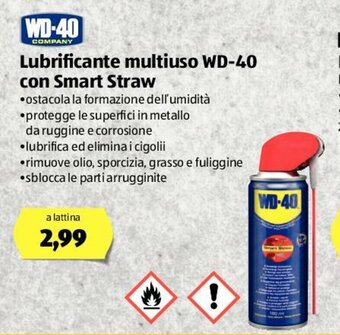 ALDI WD-40 Lubrificante multiuso con Smart Straw offerta