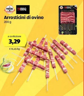 ALDI Il Podere Arrosticini di ovino 200g offerta