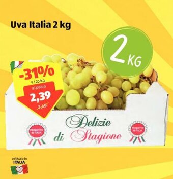 ALDI Uva Italia 2kg offerta
