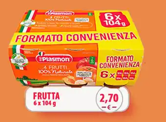 Iper Tosano Plasmon Frutta 6x104g offerta