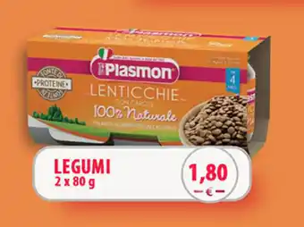 Iper Tosano Plasmon Legumi 2x80g offerta