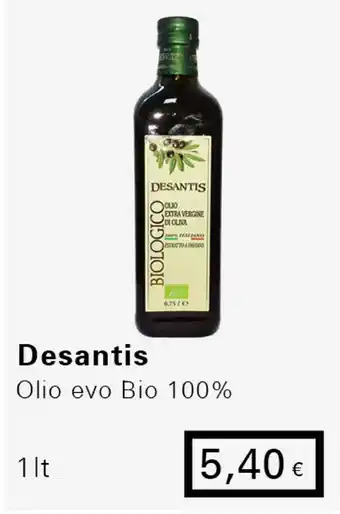 Iper Tosano Desantis Olio evo Bio 100% 1lt offerta