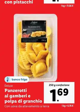 Lidl Panzerotti ai gamberi e polpa di granchio 250 g confezione offerta