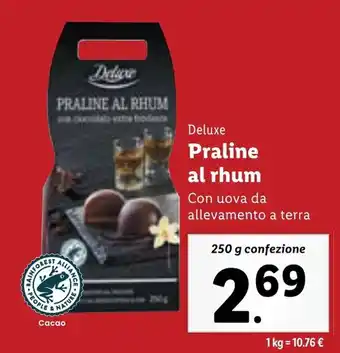Lidl Deluxe Praline al rhum 250 g confezione offerta