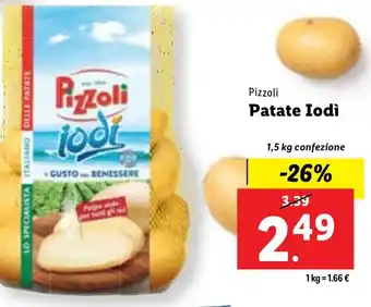 Lidl Pizzoli Patate Iodi 1,5 kg confezione offerta