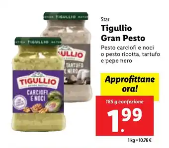 Lidl Star Tigullio Gran Pesto 185 g confezione offerta