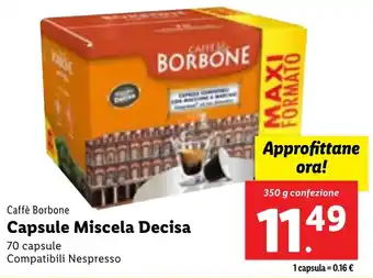 Lidl Caffè Borbone Capsule Miscela Decisa offerta