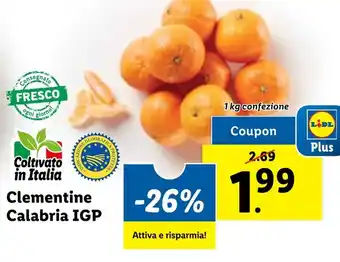 Lidl Clementine Calabria IGP offerta