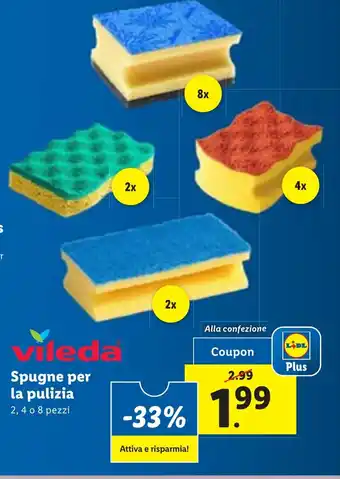 vileda Spugne per la pulizia