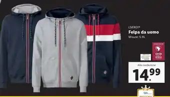 Lidl LIVERGY Felpa da uomo offerta