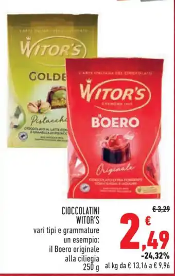 Conad CIOCCOLATINI WITOR'S 250 g offerta