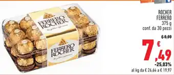 Conad ROCHER FERRERO 375 g offerta