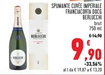 Conad SPUMANTE CUVÉE IMPERIALE FRANCIACORTA DOCG BERLUCCHI 750 ml offerta