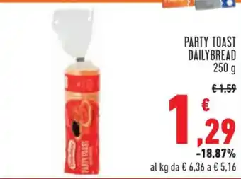 Conad PARTY DAILY BREAD 250 g offerta