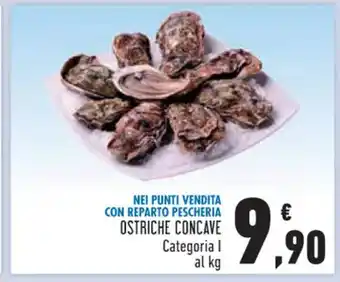 Conad OSTRICHE CONCAVE offerta