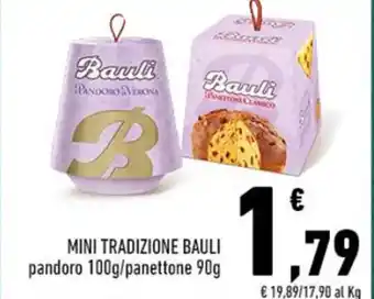 Conad MINI TRADIZIONE BAULI pandoro 100g/panettone 90g offerta