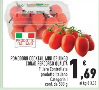 Conad POMODORO COCKTAIL MINI OBLUNGO CONAD PERCORSO QUALITÀ 500 g offerta