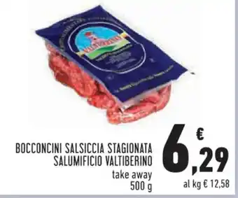 Conad BOCCONCINI SALSICCIA STAGIONATA SALUMIFICIO VALTIBERINO take away 500 g offerta