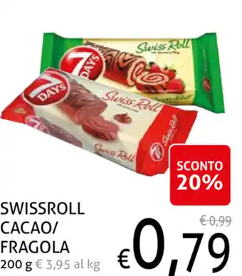 Swissroll Cacao/Fragola 200 g