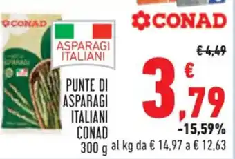 Conad PUNTE DI ASPARAGI ITALIANI CONAD 300 g offerta