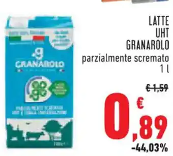 Conad LATTE UHT GRANAROLO parzialmente scremato 1 l offerta