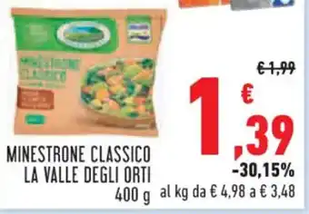 Conad MINESTRONE CLASSICO LA VALLE DEGLI ORTI 400 g offerta