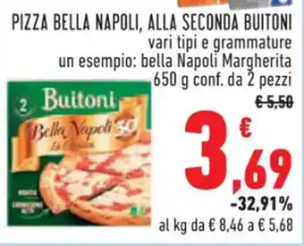 Conad PIZZA BELLA NAPOLI, ALLA SECONDA BUITONI 650 g offerta
