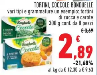 Conad TORTINI, COCCOLE BONDUELLE 300 g offerta