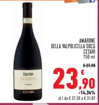 Conad AMARONE DELLA VALPOLICELLA DOCG CESARI 750 ml offerta