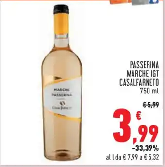 Conad PASSERINA MARCHE IGT CASALFARNETO 750 ml offerta