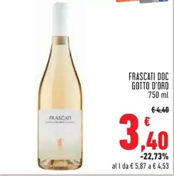 Conad FRASCATI DOC GOTTO D'ORO 750 ml offerta