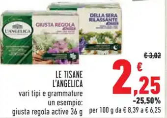 Conad LE TISANE L'ANGELICA 36 g offerta